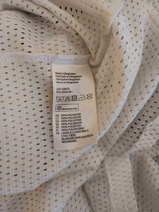 Camiseta H&M Rejilla Números 72