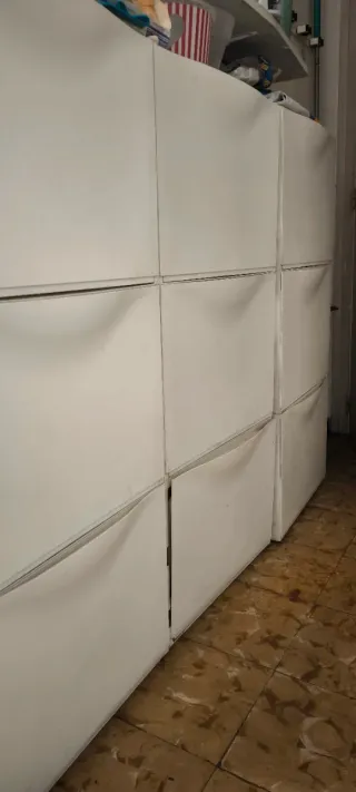 Zapatero plástico blanco modular