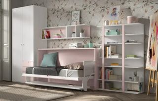 COMPOSICION CON CAMA ABATIBLE Y ESCRITORIO.