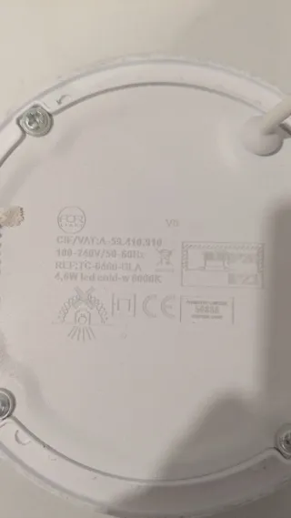 3 Luces LED Empotrables Redondas (4.6W, 6000K)