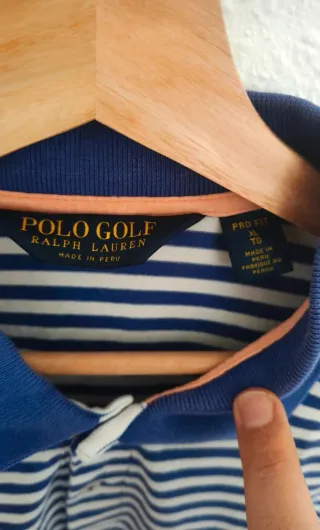 Polo Ralph Lauren Rayas Azul Blanco Talla M