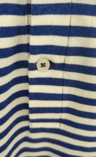 Polo Ralph Lauren Rayas Azul Blanco Talla M