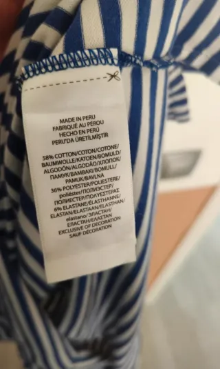 Polo Ralph Lauren Rayas Azul Blanco Talla M