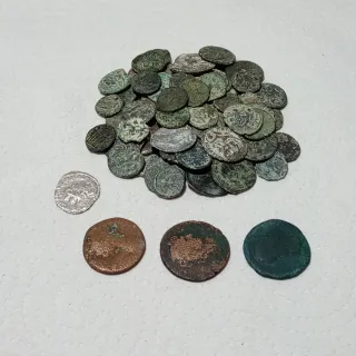 Lote +65 monedas romanas