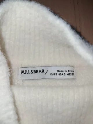 Jersey Pull&Bear cuello alto blanco