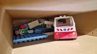 Juguete Bloques Construcción Hospital Ambulancia