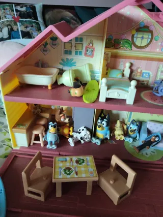 Casa y caravana Bluey