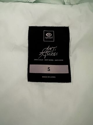 Chaqueta acolchada Rip Curl verde mujer