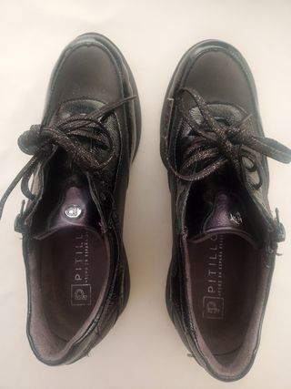 Zapatillas Pitillos Mujer Talla 37 Negras