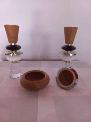 Candelabros y caja decorativa Swarovski