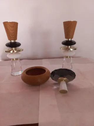 Candelabros y caja decorativa Swarovski