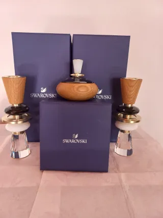 Candelabros y caja decorativa Swarovski