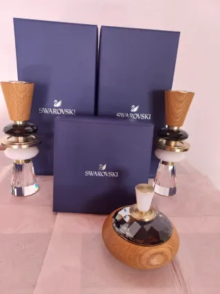 Candelabros y caja decorativa Swarovski