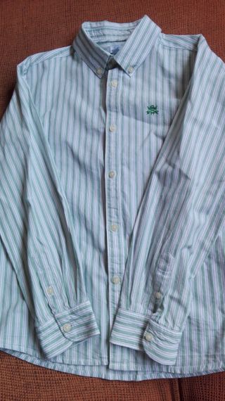 Camisa GOCCO Rayas Verdes Talla 8-10