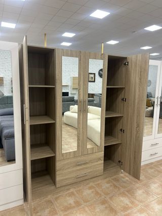 Armario madera 4 puertas moderno NUEVO