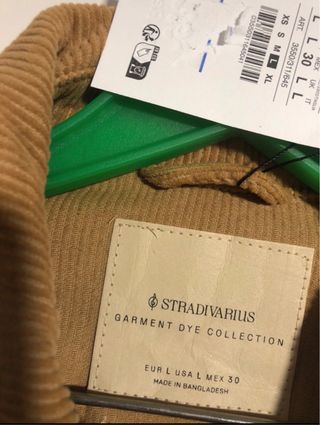 Chaqueta/sobrecamisa Stradivarius marrón L