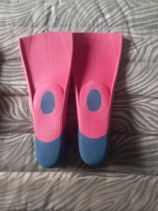 Aletas de natación Nabaiji rosas y azules