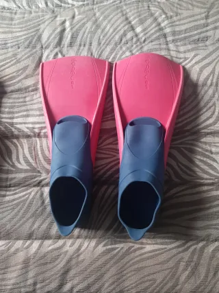 Aletas de natación Nabaiji rosas y azules