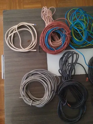 Lotes de cables eléctricos varios