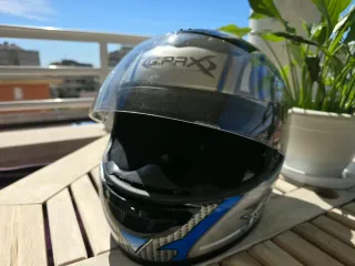 Casco G.Pax Azul y Plateado