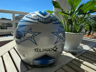 Casco G.Pax Azul y Plateado