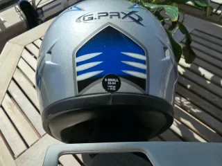 Casco G.Pax Azul y Plateado