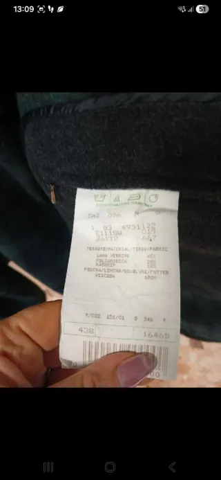 Giaccone uomo lana misto cashmere  grigio scuro