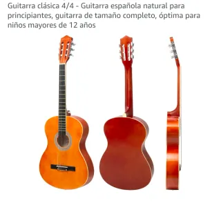 Guitarra Clásica 4/4 Natural