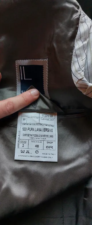 Blazer uomo Il Lanificio Cerruti 100% Lana Vergine