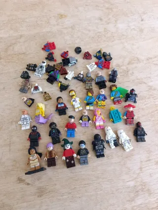 Lote figuras Lego originales star wars Marvel dc