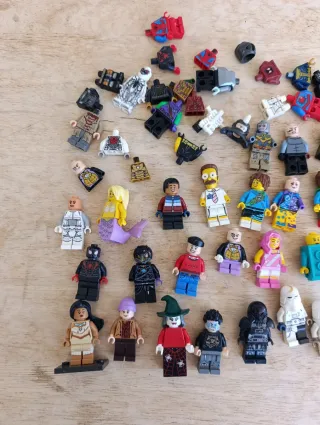 Lote figuras Lego originales star wars Marvel dc