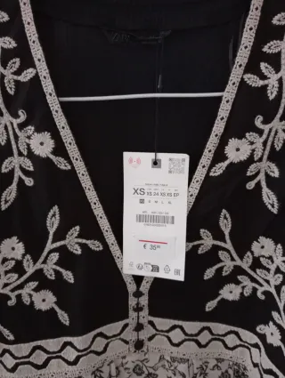 Vestido corto Zara XS