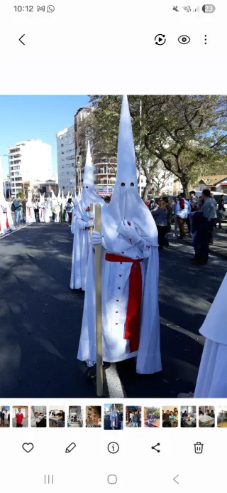 Traje Hermandad Tres Caídas Huelva