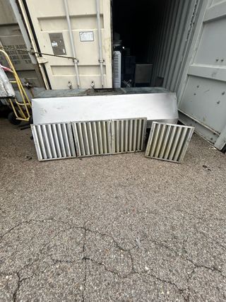 Campana extractora industrial con motor