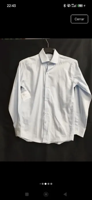 Camisa de niño para recibir la primera comunión