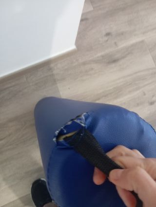 Cojín Cilindro Azul