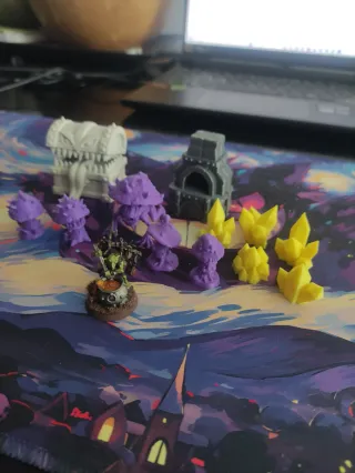 Escenografía D&D: Tesoro, Horno, Cristales y Gobli