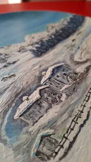 Piatto decorativo dipinto a mano