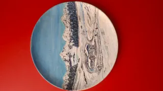 Piatto decorativo dipinto a mano