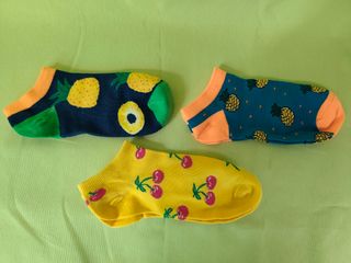 Pack 3 pares calcetines tobilleros divertidos