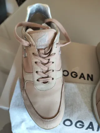Scarpe Hogan donna rosa/argento