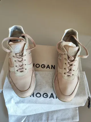 Scarpe Hogan donna rosa/argento