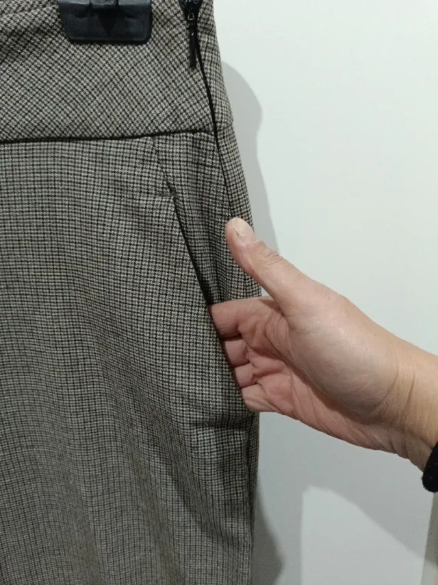 Pantalón vestir mujer mini cuadros