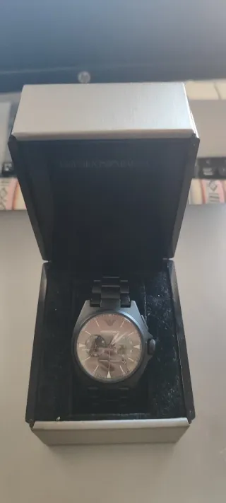 Reloj Emporio Armani Negro y Gris