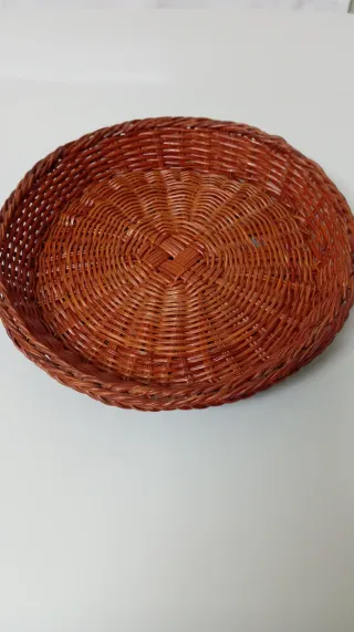 Entremesera cerámica y mimbre