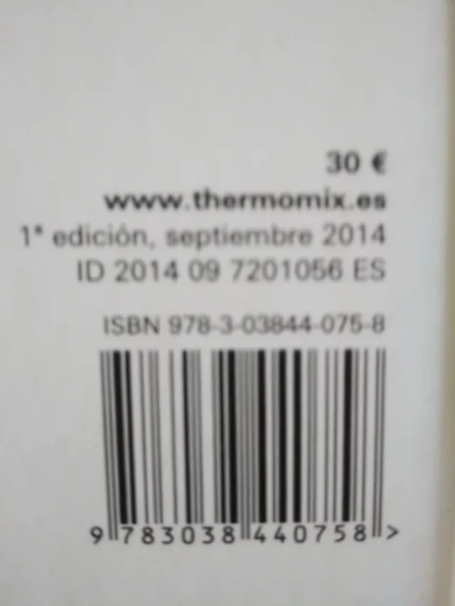 Libro de recetas thermomix Medidas 27×20