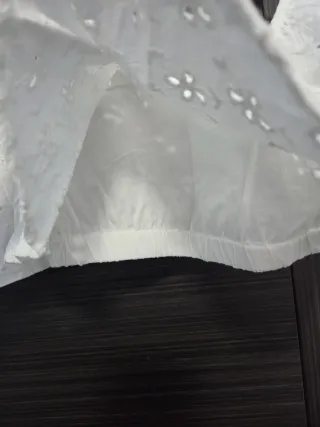 Conjunto niña blanco bordado