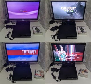 PS3 120gb CECH-2004A + Cables + Juegos + Mando