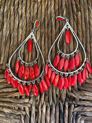 Pendientes Flamenca rojos