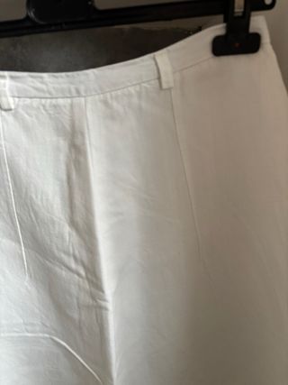 Gonna Stefanel Lino e Viscosa Bianca Tg. S